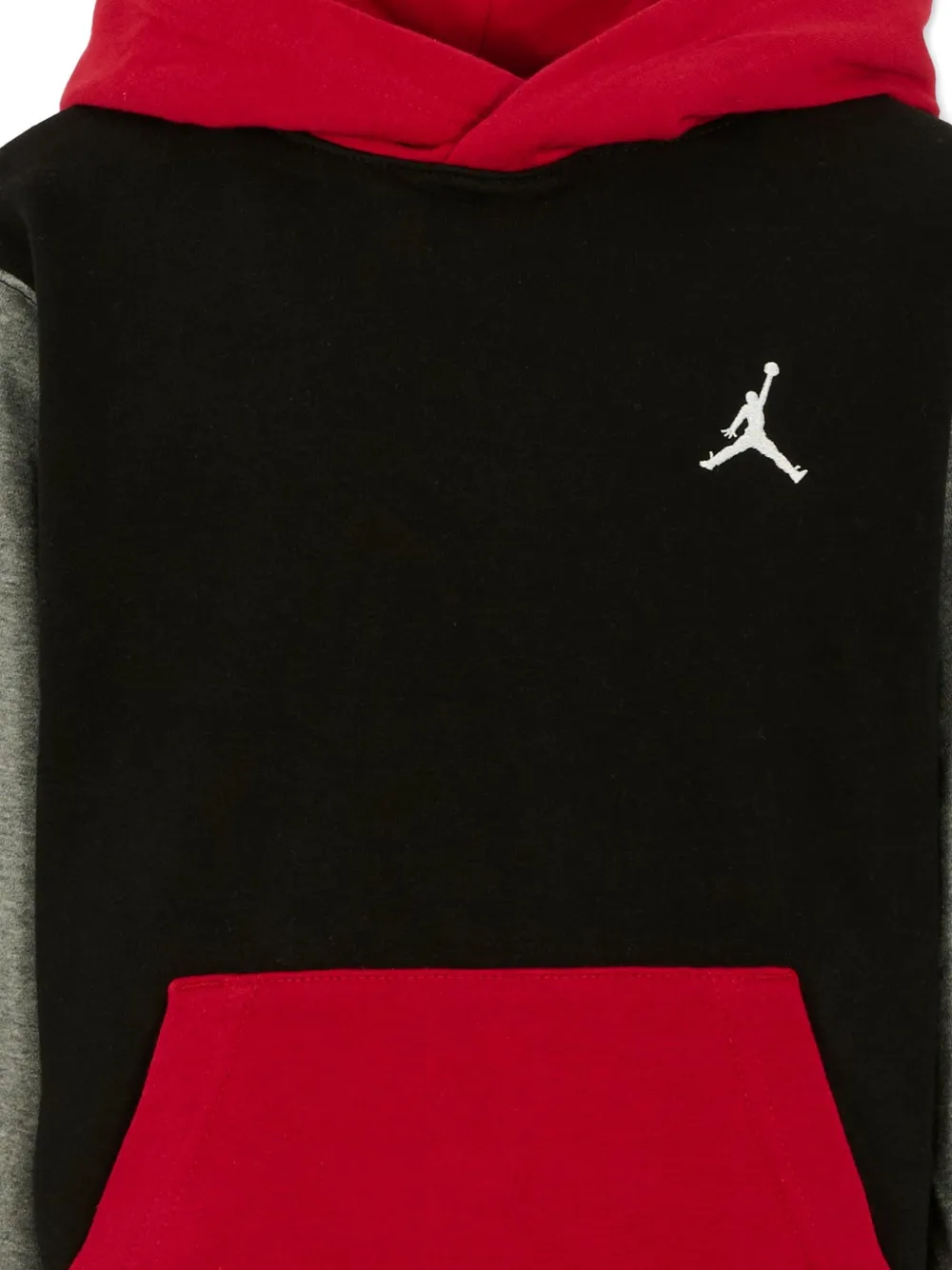 Худи с цветными блоками Jordan Kids, черный — фото 3