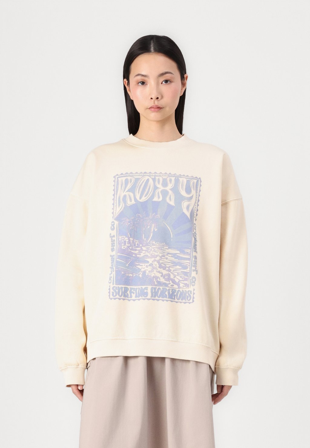 

Толстовка LINEUP OVERSIZED CREW Roxy, белый