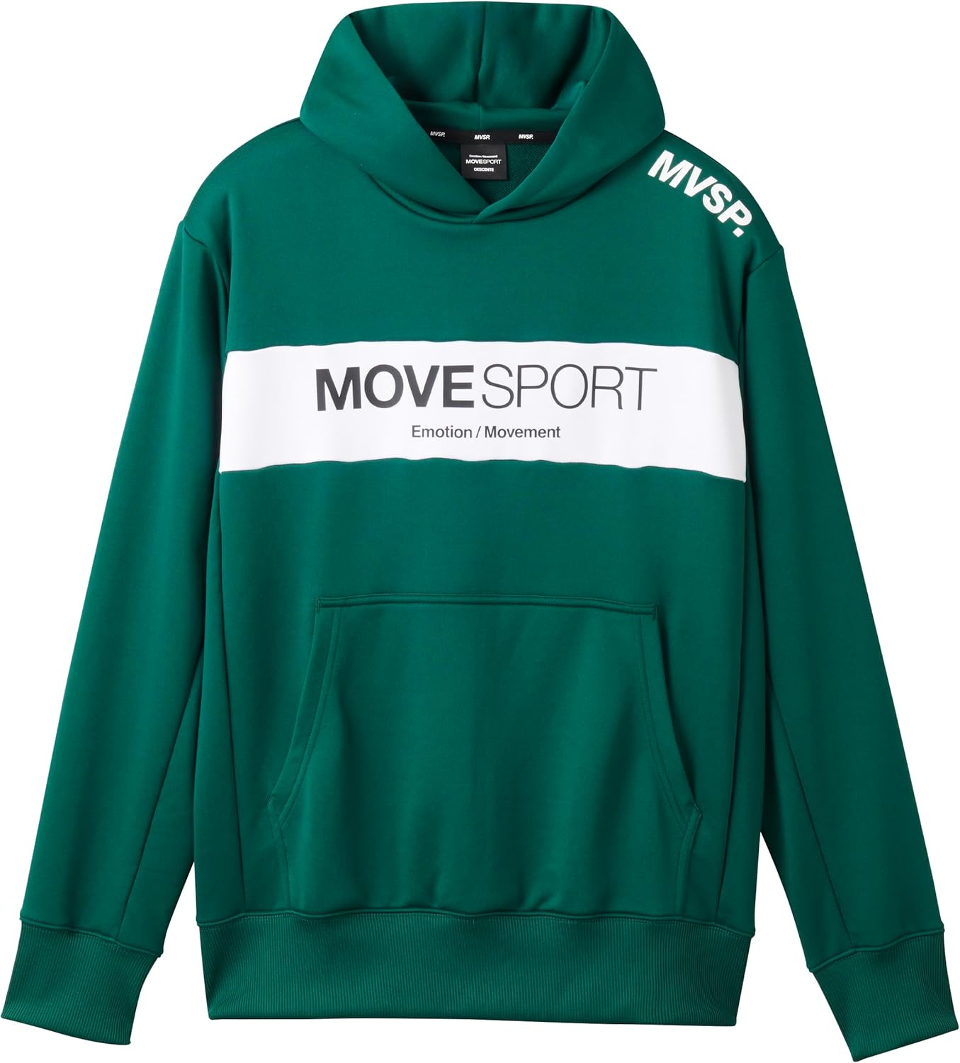 

Толстовка с капюшоном DESCENTE MOVESPORT, эластичная, для тренировок и бега, зеленый