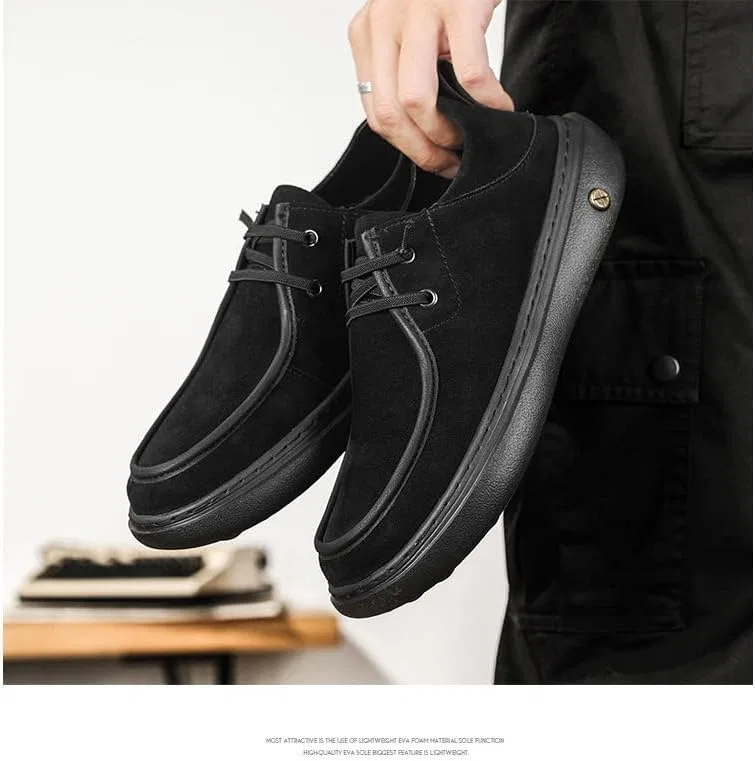 Мокасины мужские Ultra Lightweight, Foam Cushioned Footbed, Moc Toe Design, черные Cibenf — фото 4