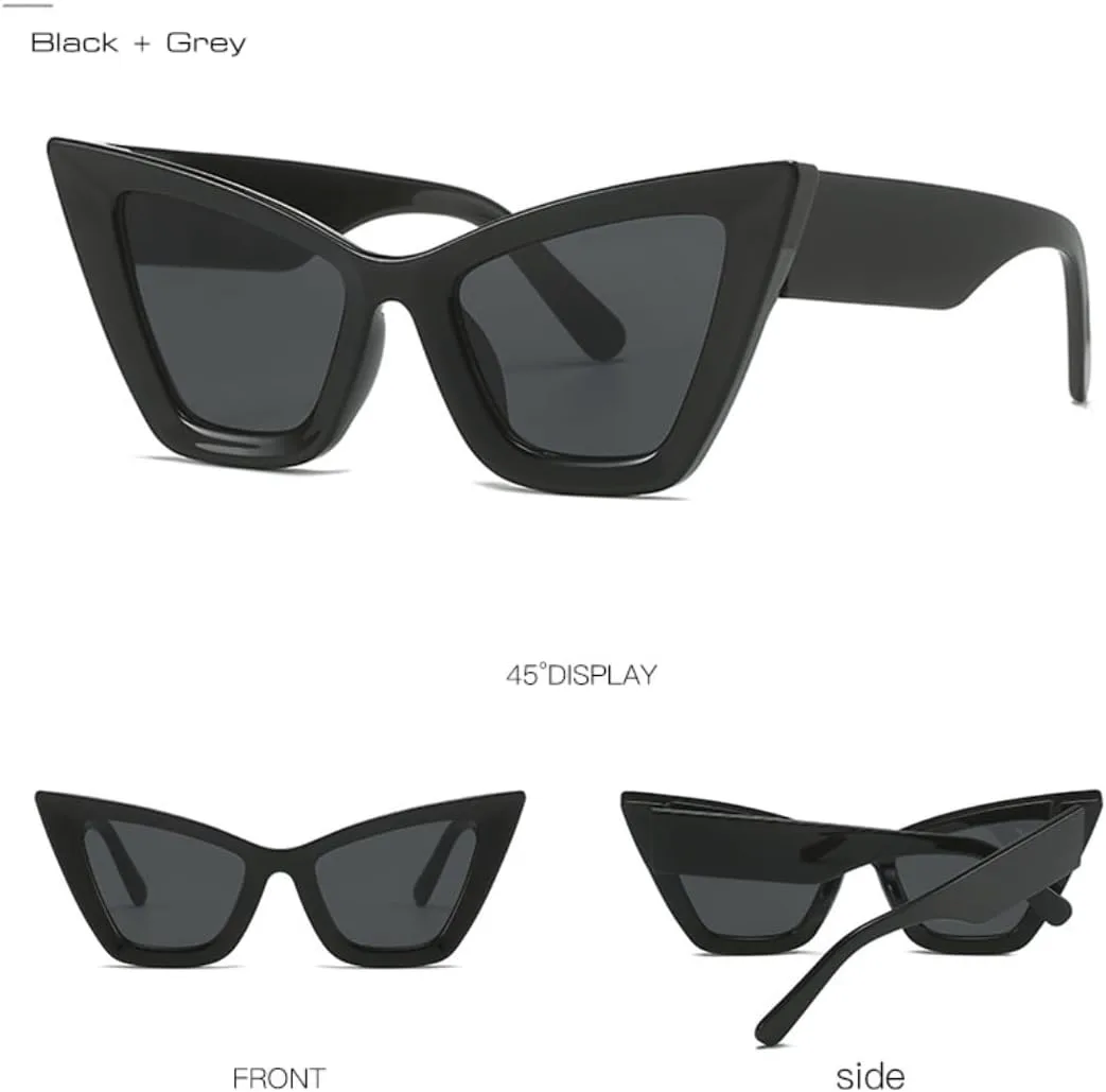 

Модные солнцезащитные очки большого размера «кошачий глаз» для женщин, винтажные градиентные очки с защитой от УФ-излучения для мужчин UUPTTPL, Leopard Tea