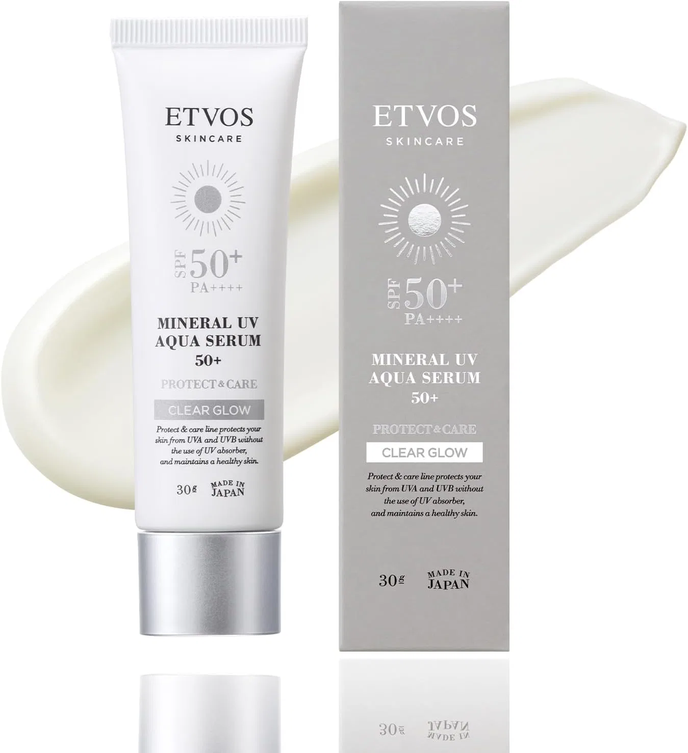 Солнцезащитный флюид ETVOS Mineral UV Aqua Serum Clear Glow SPF50+ PA++++ 30 г