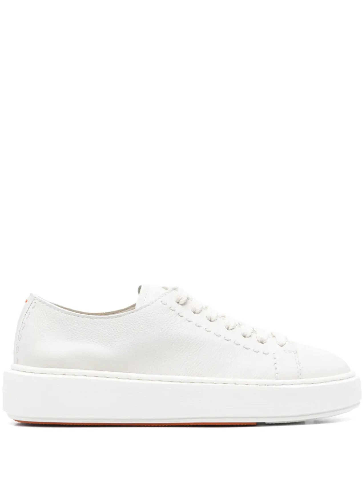 Кроссовки Santoni из кожи, белый
