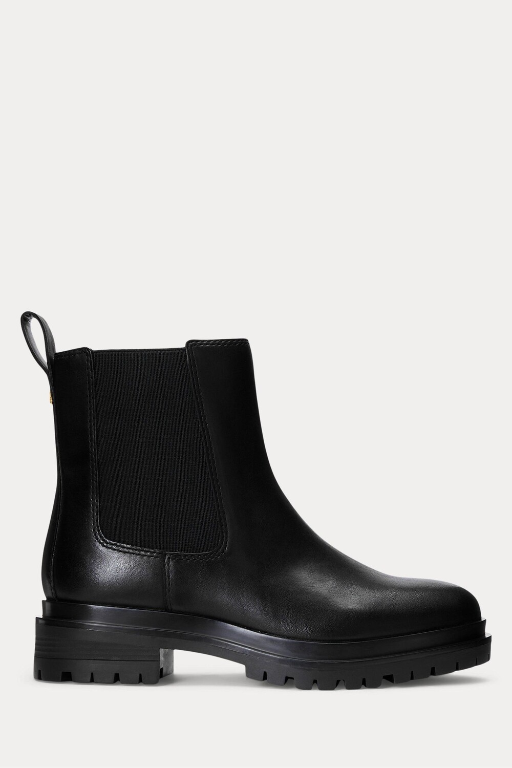 

Corinne Черные кожаные ботильоны из полированной кожи Lauren Ralph Lauren, черный