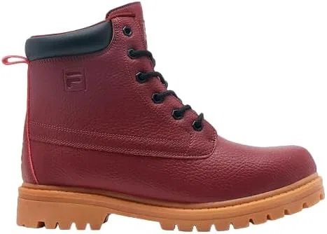 Ботинки Fila Edgewater 12 Hiking, Leather Brown Fila Red Black — фото 2