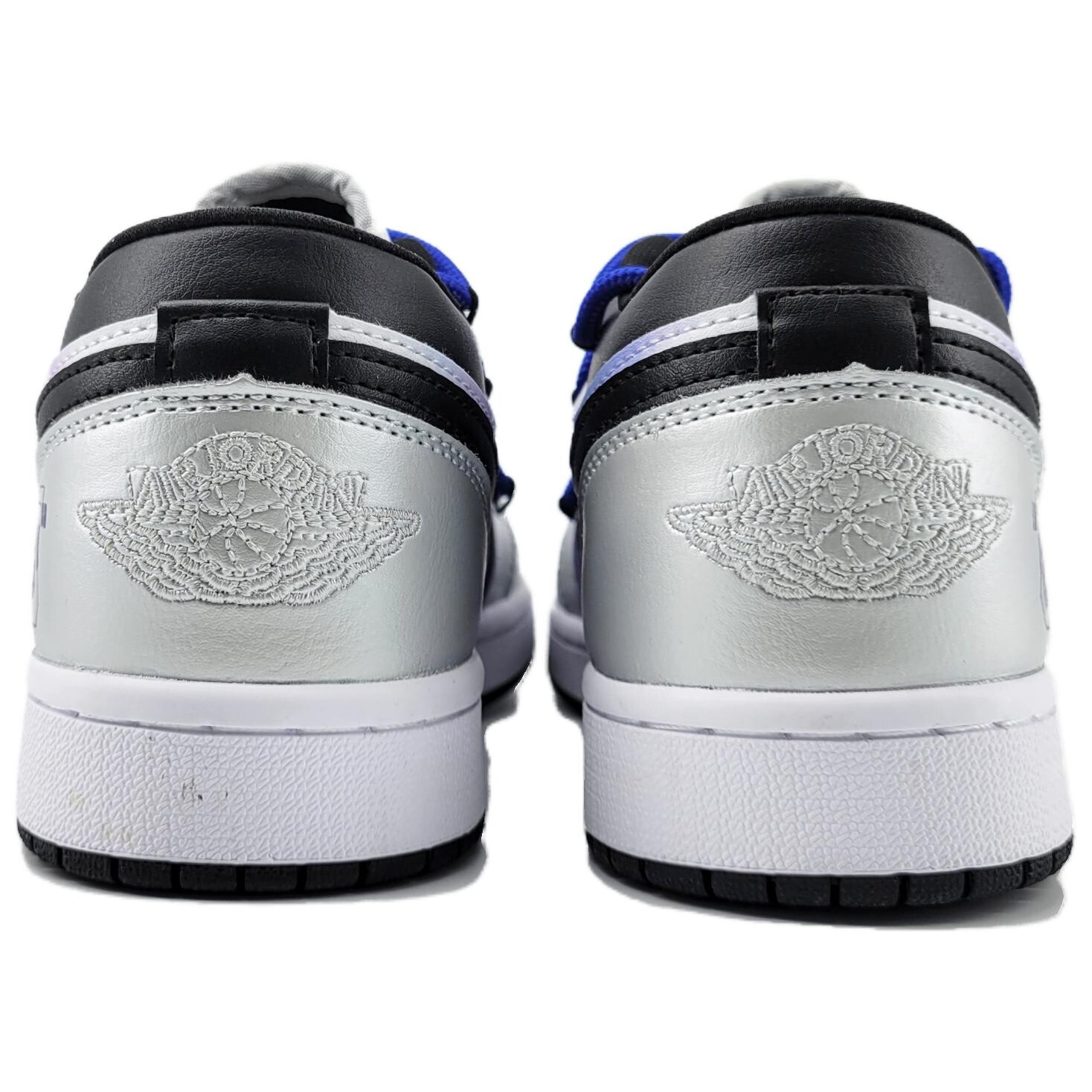 

Кроссовки Air Jordan 1 Vintage Basketball Shoes Women's Low-top Silver/purple/blue, серебряный, Серый, Кроссовки Air Jordan 1 Vintage Basketball Shoes Women's Low-top Silver/purple/blue, серебряный