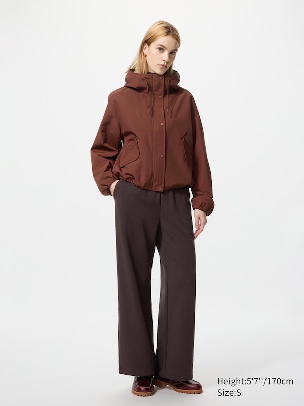 

Теплые прямые флисовые брюки Uniqlo, 39 dark brown