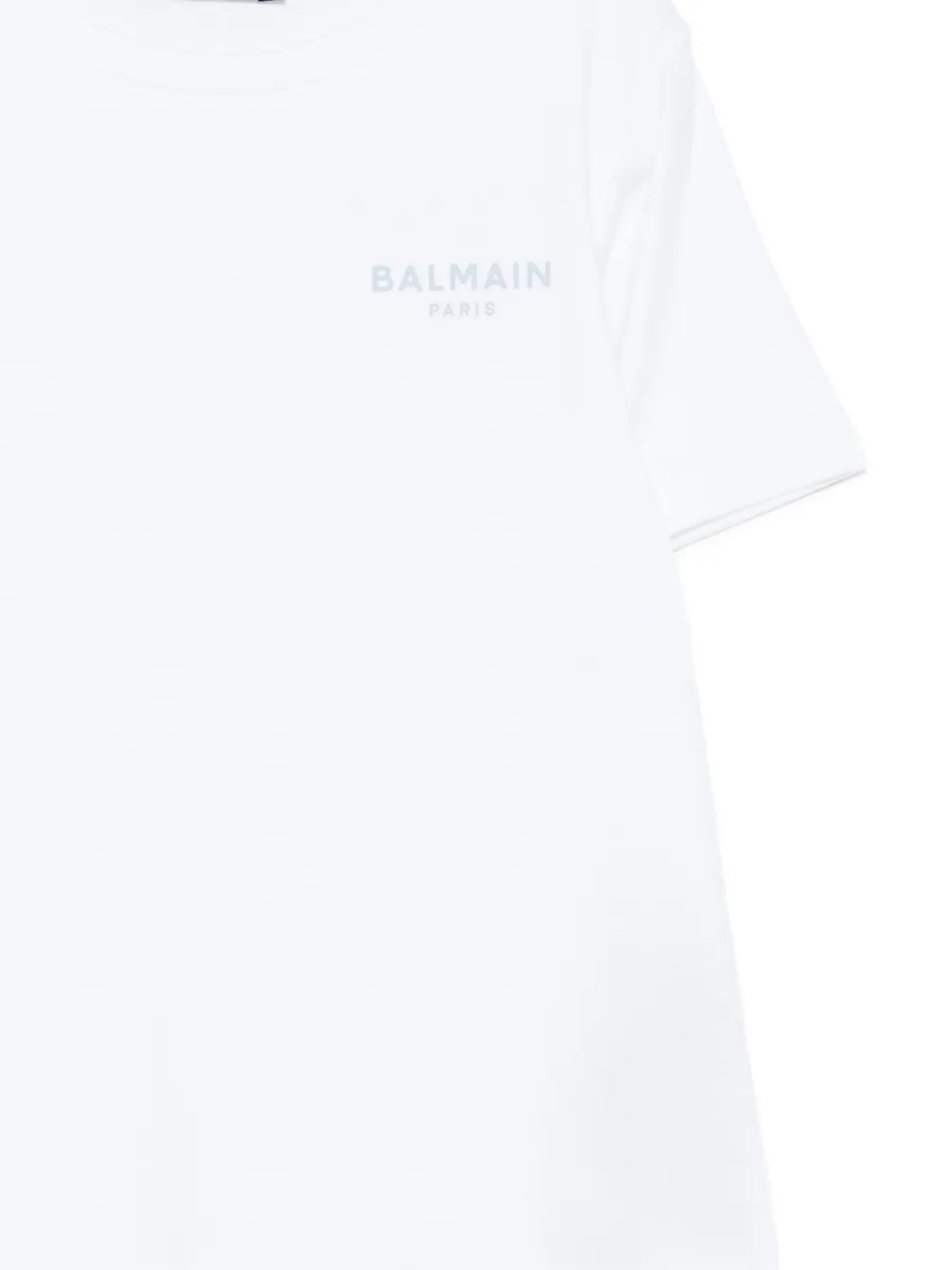 Футболка с короткими рукавами Balmain Kids, белый — фото 3