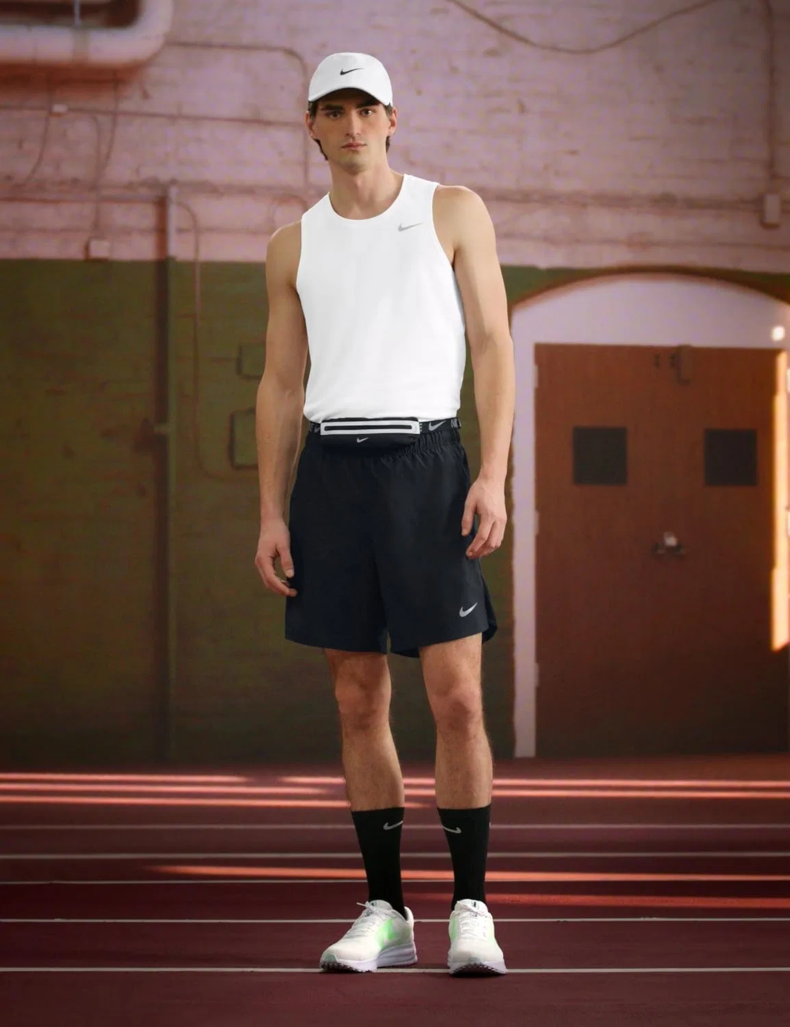 Мужские кроссовки Nike Run Defy для бега, White Black Glacier Blue Green — фото 3