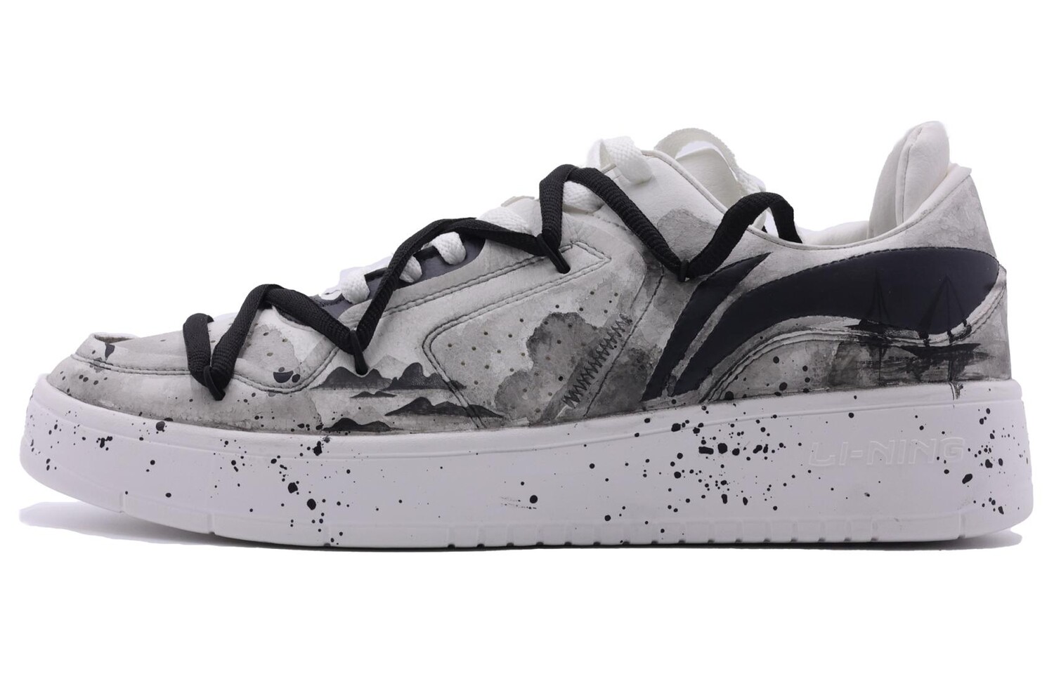

Кроссовки LINING Street Player Skateboarding Shoes Men Low-top White, черный