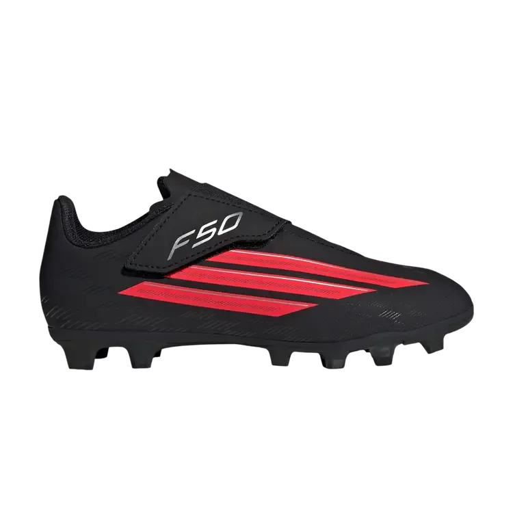 Детские кроссовки Adidas F50 Club FG MG Little Kid 'Core Black Lucid Red'