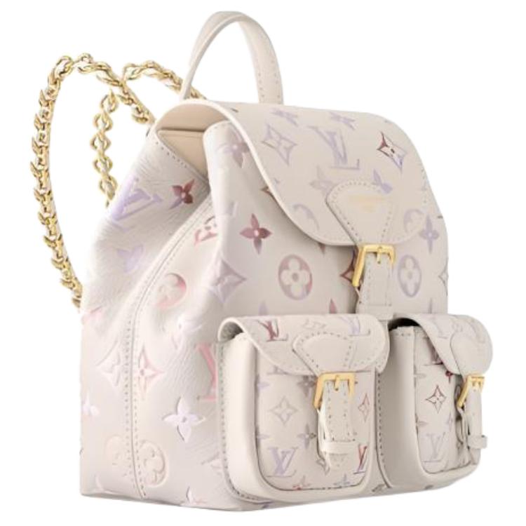 Рюкзак женский Louis Vuitton BACKUP, фиолетовый — фото 2
