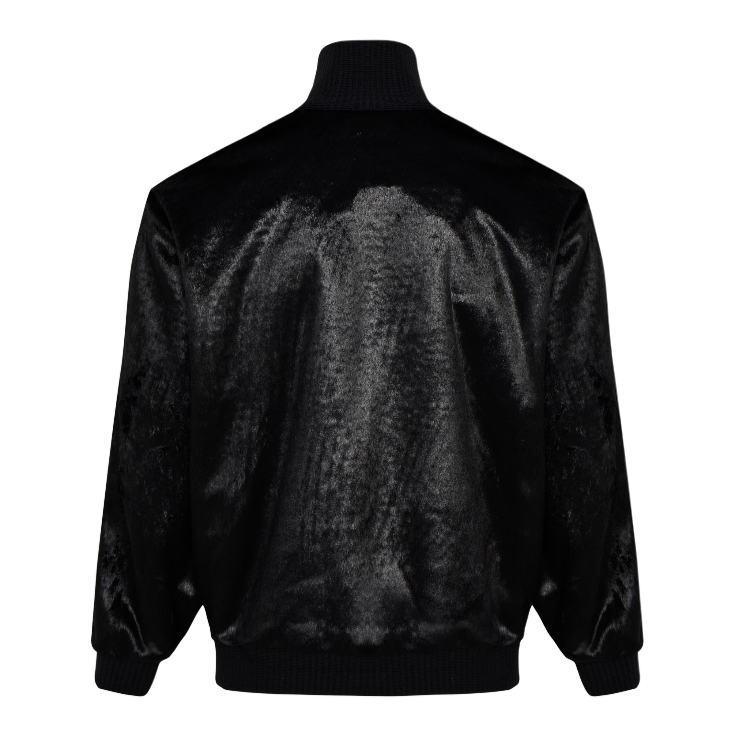 Толстовка TRACK TOP FUR с бархатистым покрытием, Unisex Adidas Originals, черный — фото 3