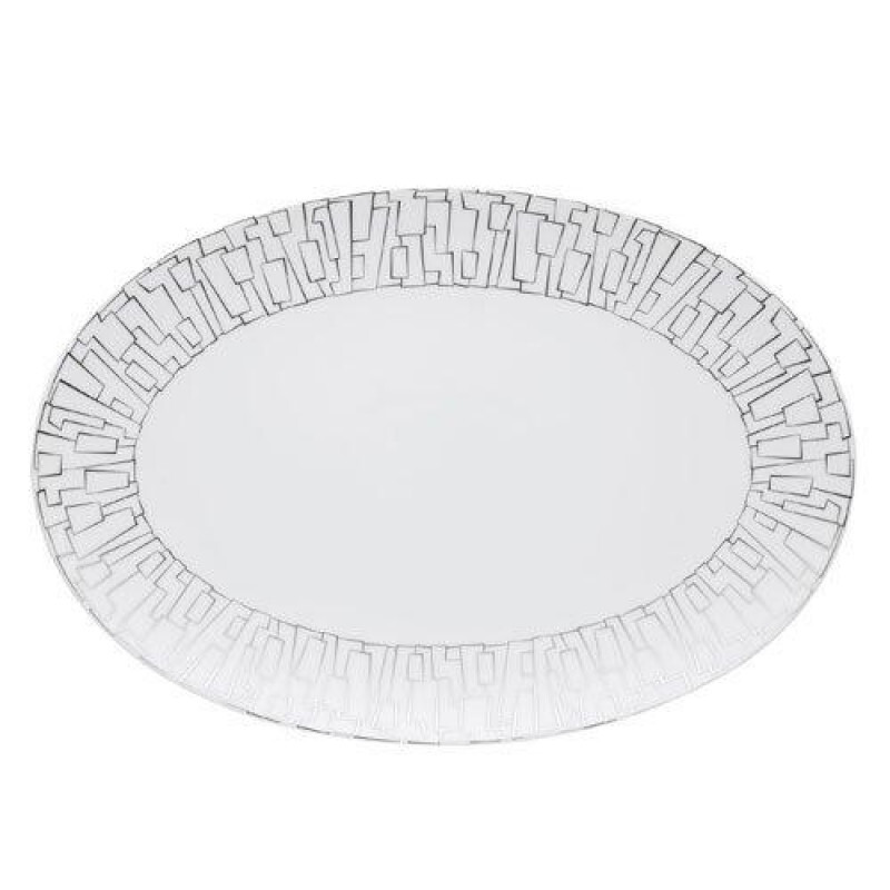 

TAC 02 Skin Platinum тарелка 38 см Rosenthal studio-line, белый, Серый, TAC 02 Skin Platinum тарелка 38 см Rosenthal studio-line, белый