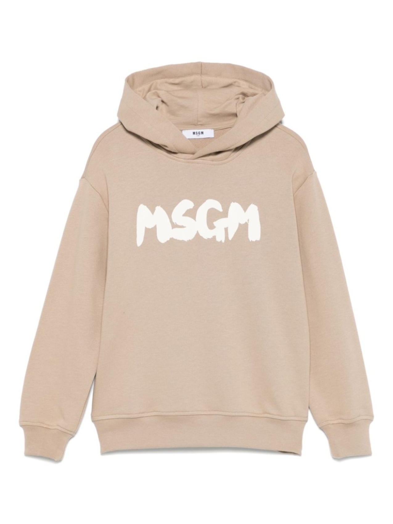 

MSGM Kids худи с логотипом, нейтральный цвет