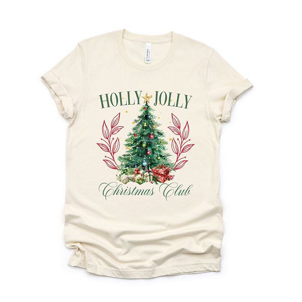 

Футболка с принтом Holly Jolly Christmas Club Simply Sage Market, Cream, Зеленый, Футболка с принтом Holly Jolly Christmas Club Simply Sage Market, Cream