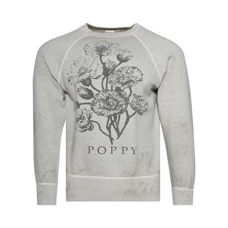 

Толстовка SAINT Mxxxxxx Flower Crewneck Sweatshirt Grey, серый