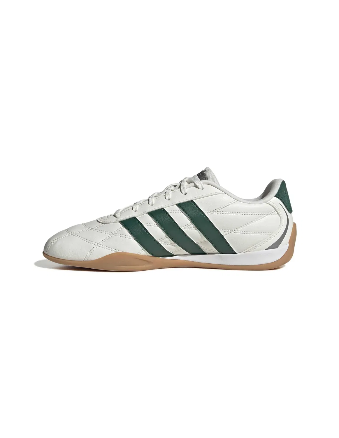 Кроссовки низкие из кожи и текстиля Adidas, белый/зеленый/бежевый — фото 3