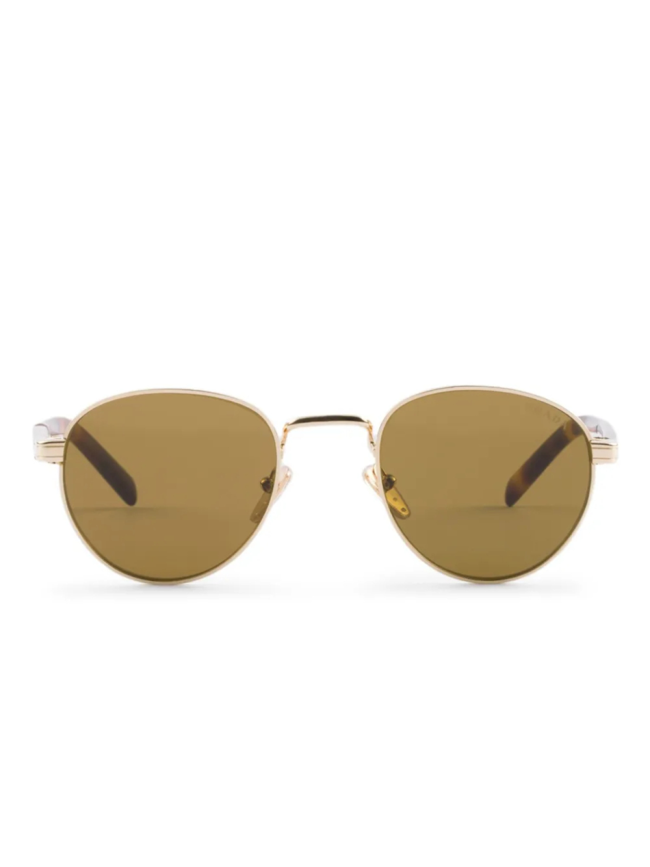 

Солнцезащитные очки в круглой оправе Prada Eyewear, золотой