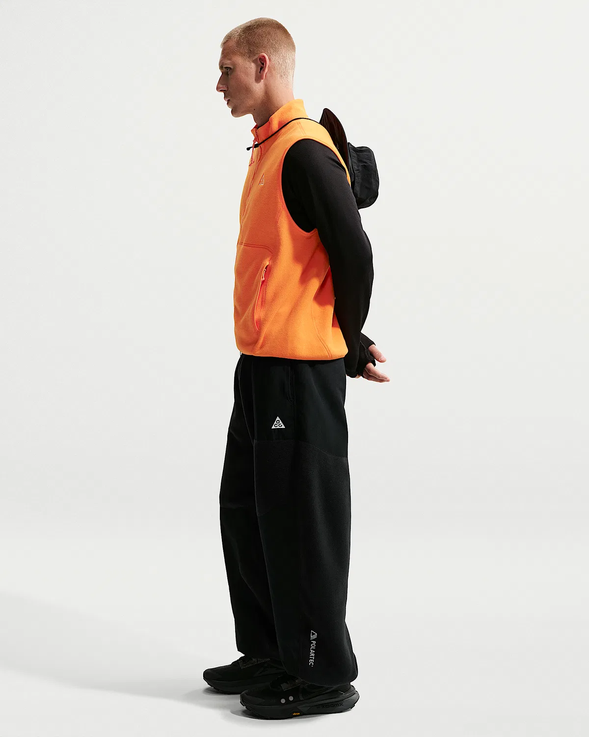 Флисовые штаны Nike ACG "Wolf Tree" Plus, Black/Black/Summit White — фото 4