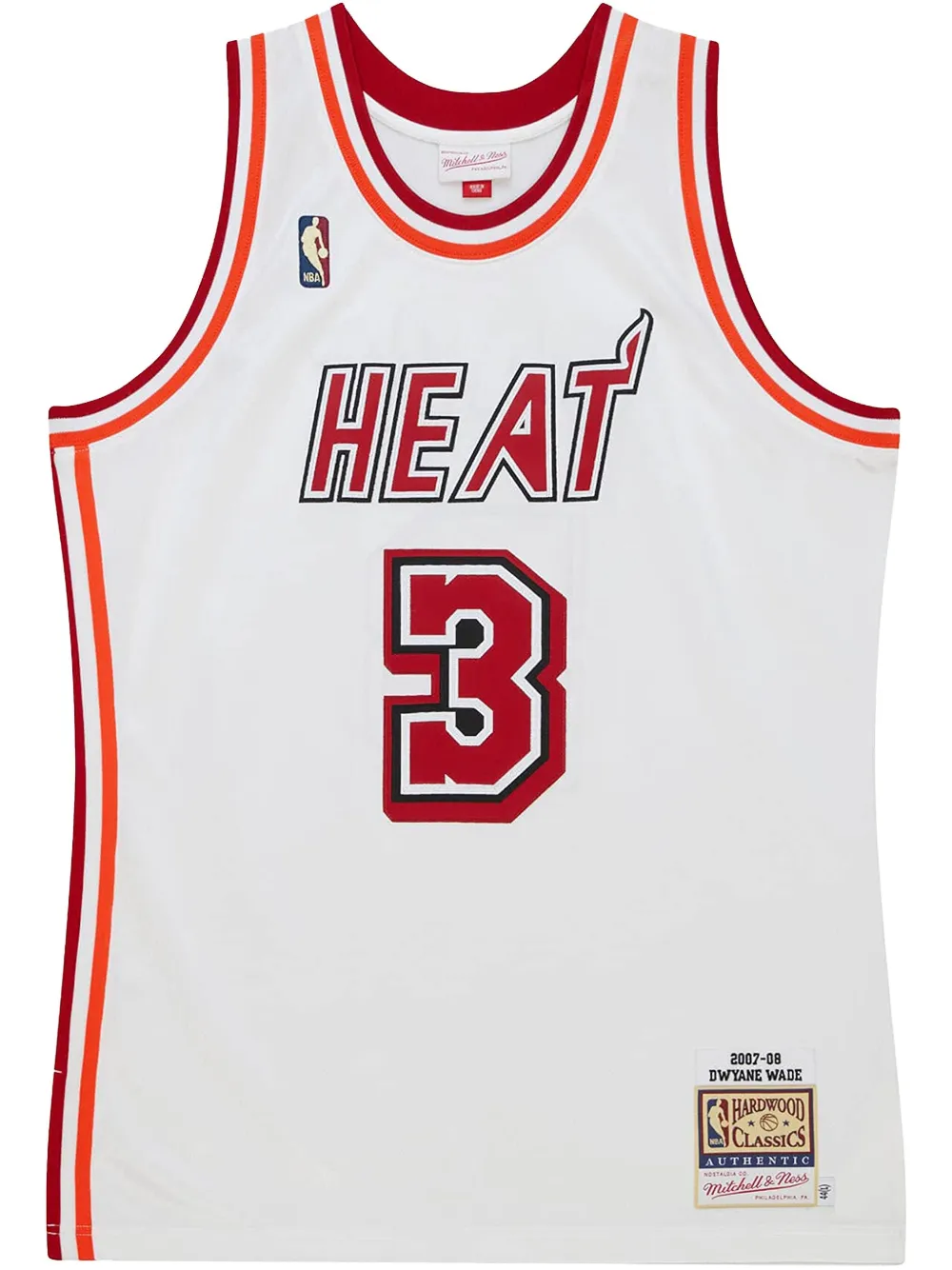 

Топ 1996/97 Hardwood Classics Dwyane Wade Miami Heat White Mitchell & Ness, белый