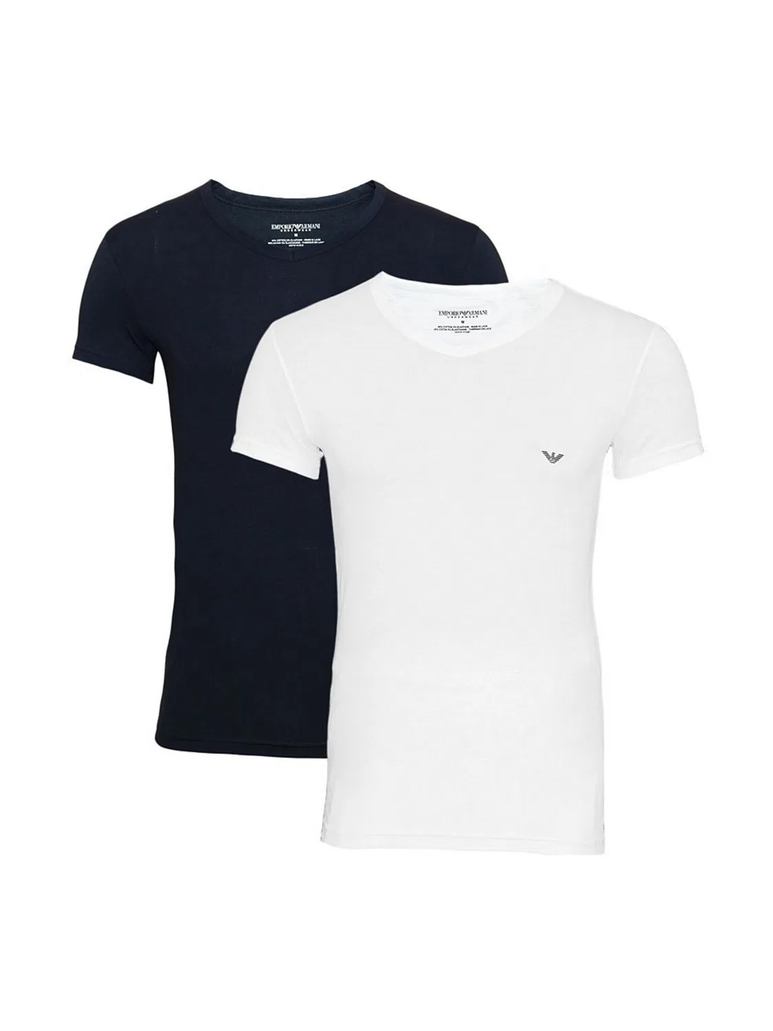 Рубашка Emporio Armani темно-синяя, белая