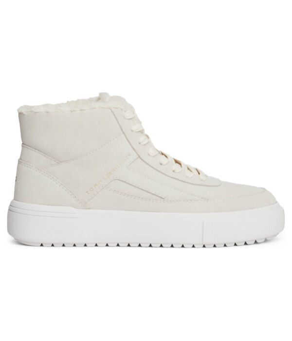 Кроссовки кожаные Tommy Hilfiger Vulc, бежевый