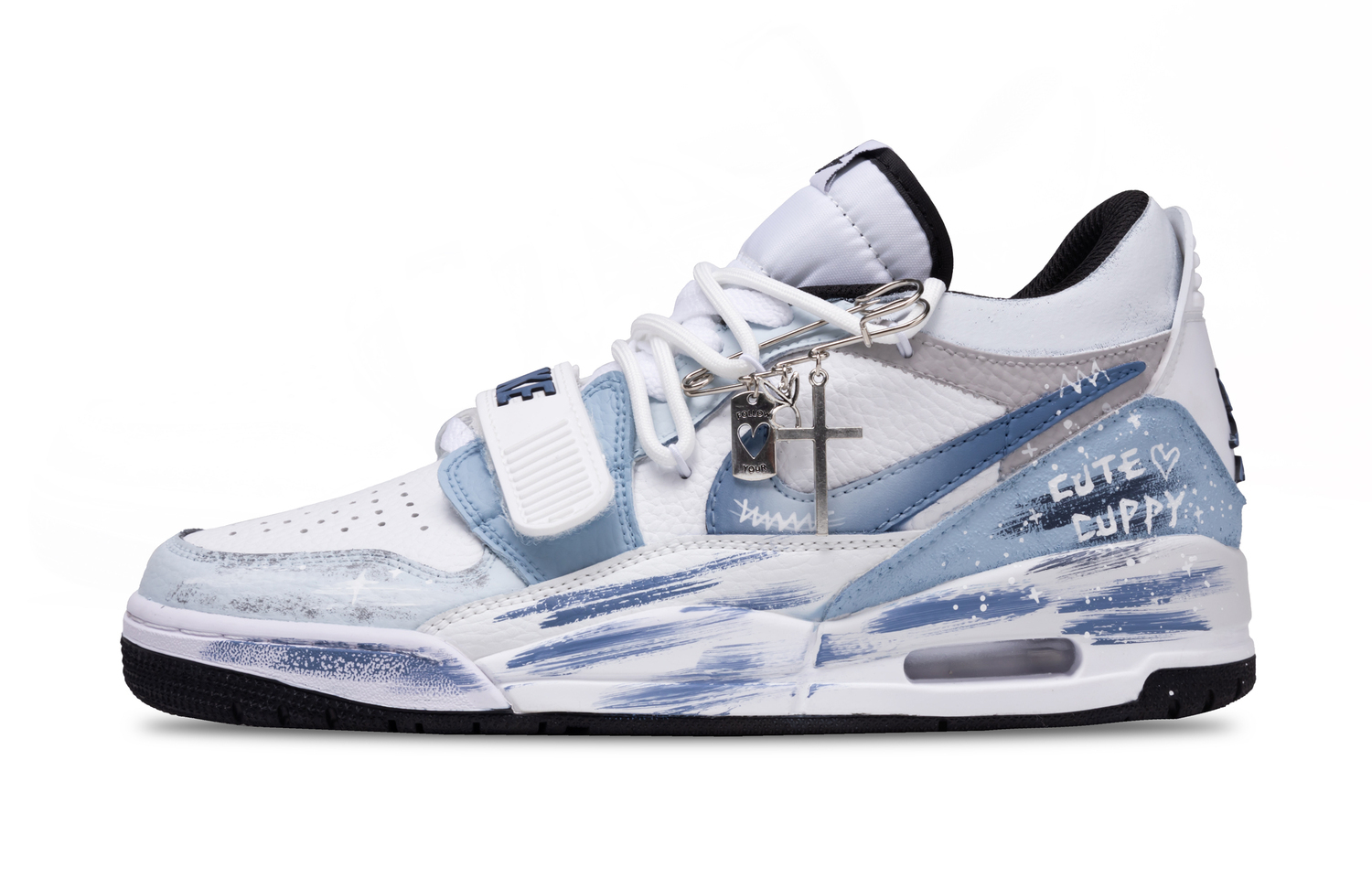 

Jordan Легаси 312 ash blue высота увеличивающая низкие матовые винтажные баскетбольные кроссовки men's blue