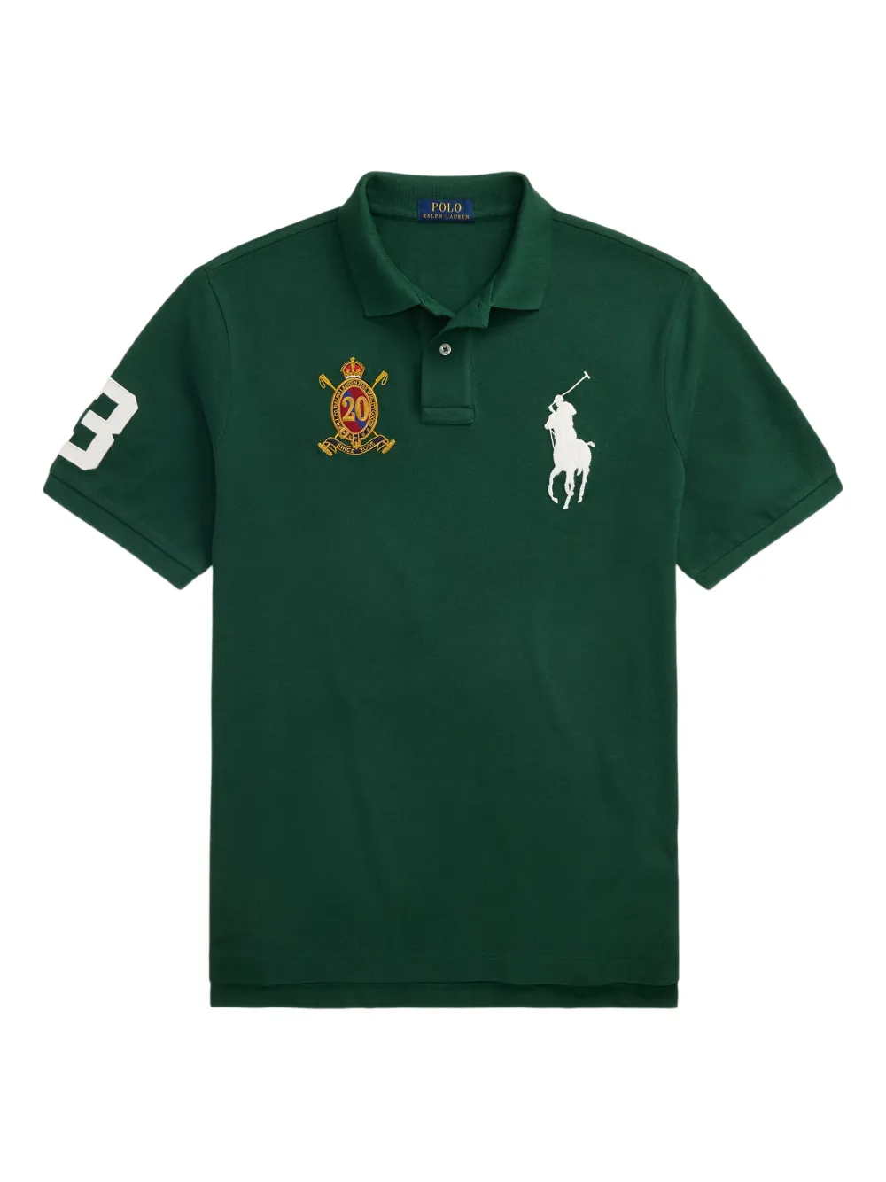 

Поло с вышитым логотипом POLO RALPH LAUREN, зеленый