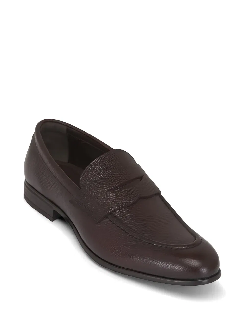 Кожаные лоферы с закругленным носком G. Brown Shoes, коричневый — фото 2