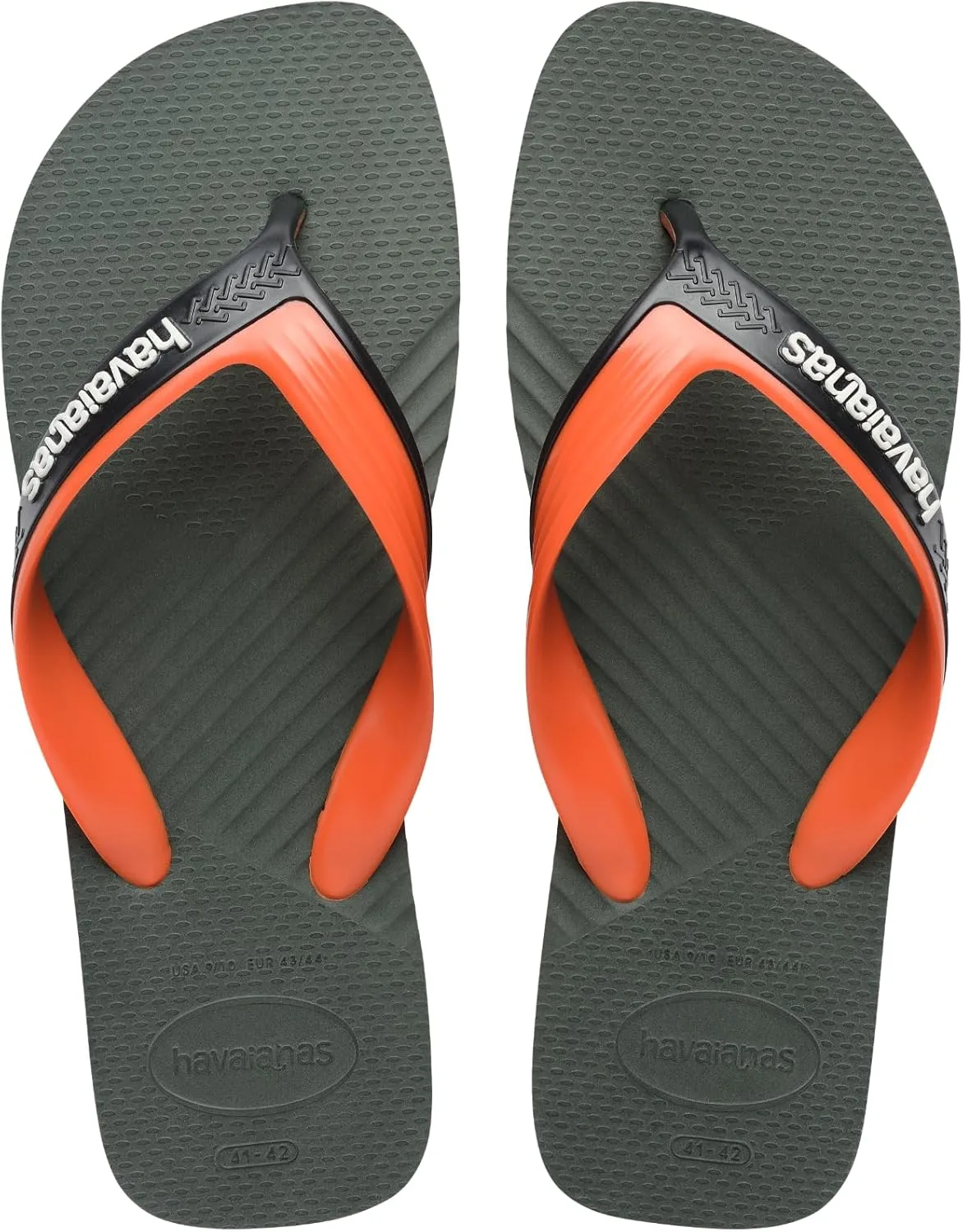 Мужские шлепанцы Havaianas Hav. Dual, зеленый/оливковый