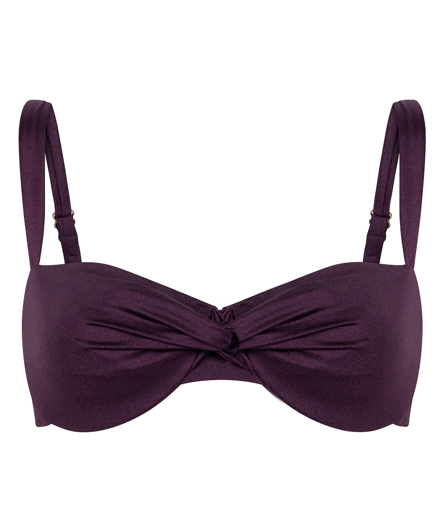 

Верх бикини-балконет Hunkemöller Colsta, темно-фиолетовый