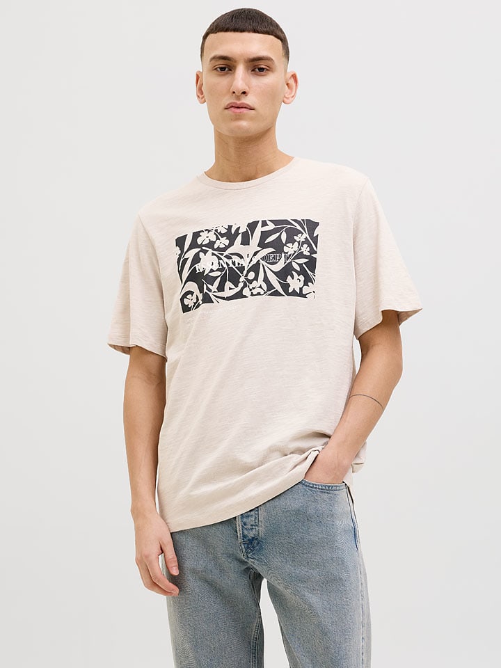 

Футболка Jeff Jack & Jones, кремовый