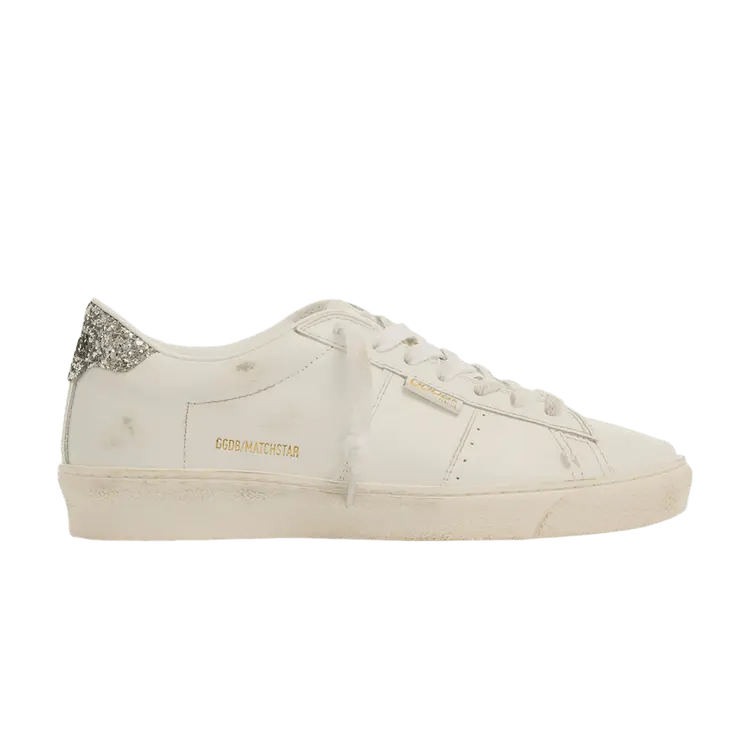 Кроссовки Golden Goose Wmns Match Star Optic White Silver, белый