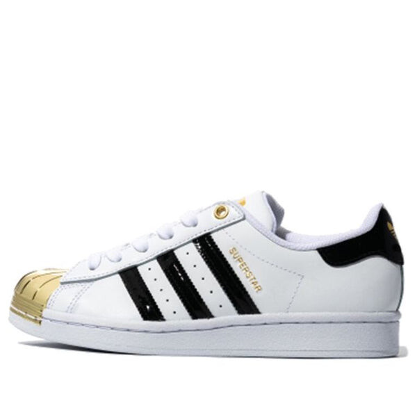 Кроссовки superstar металлический носок Adidas, белый