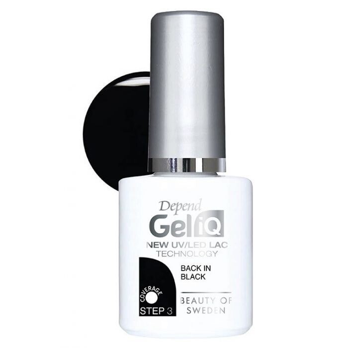 

Лак для ногтей Esmalte de Uñas Semipermanente Depend Gel Iq, Back in Black