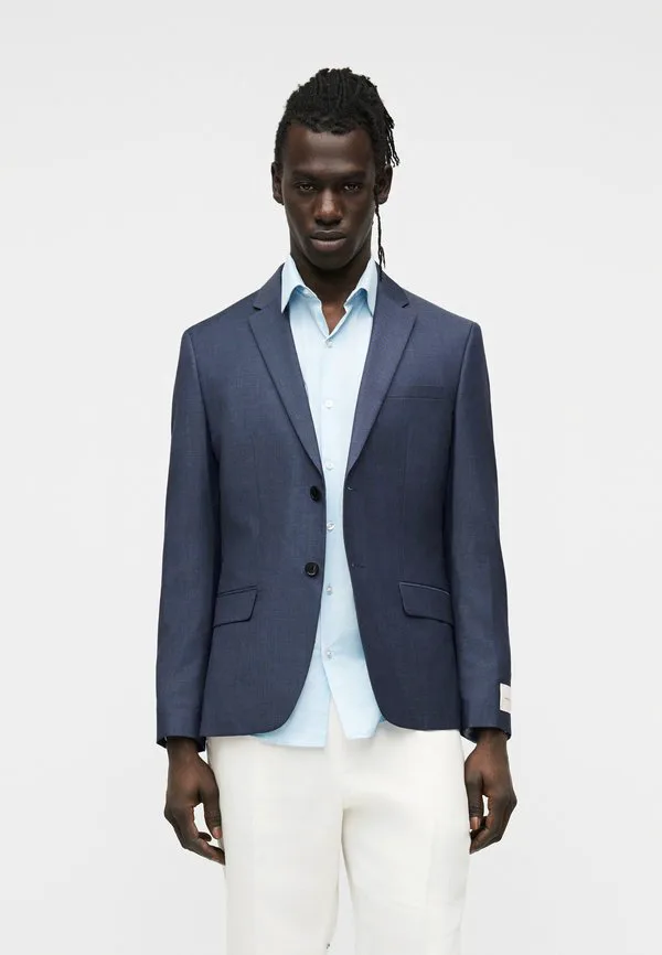 Приталенный блейзер в мелкий горошек Calvin Klein, Dark Slate Blue