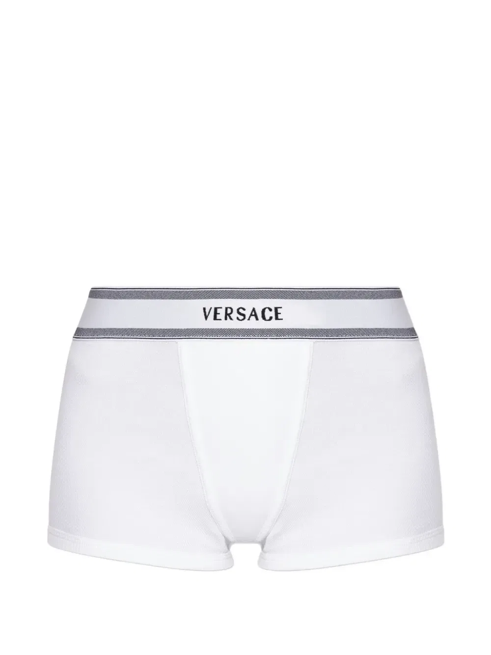Трусы с логотипом на поясе VERSACE, белый
