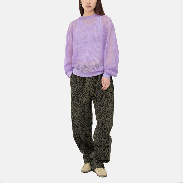 Джемпер с длинными рукавами и сетчатой вставкой Stüssy Stussy, синий — фото 4