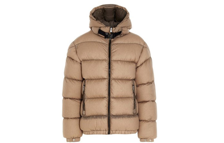 

Пуховик унисекс коричневый Moncler