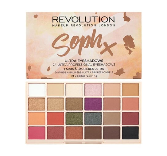 

Палитра теней для век, 26,6 г Makeup Revolution, SophX, разноцветный