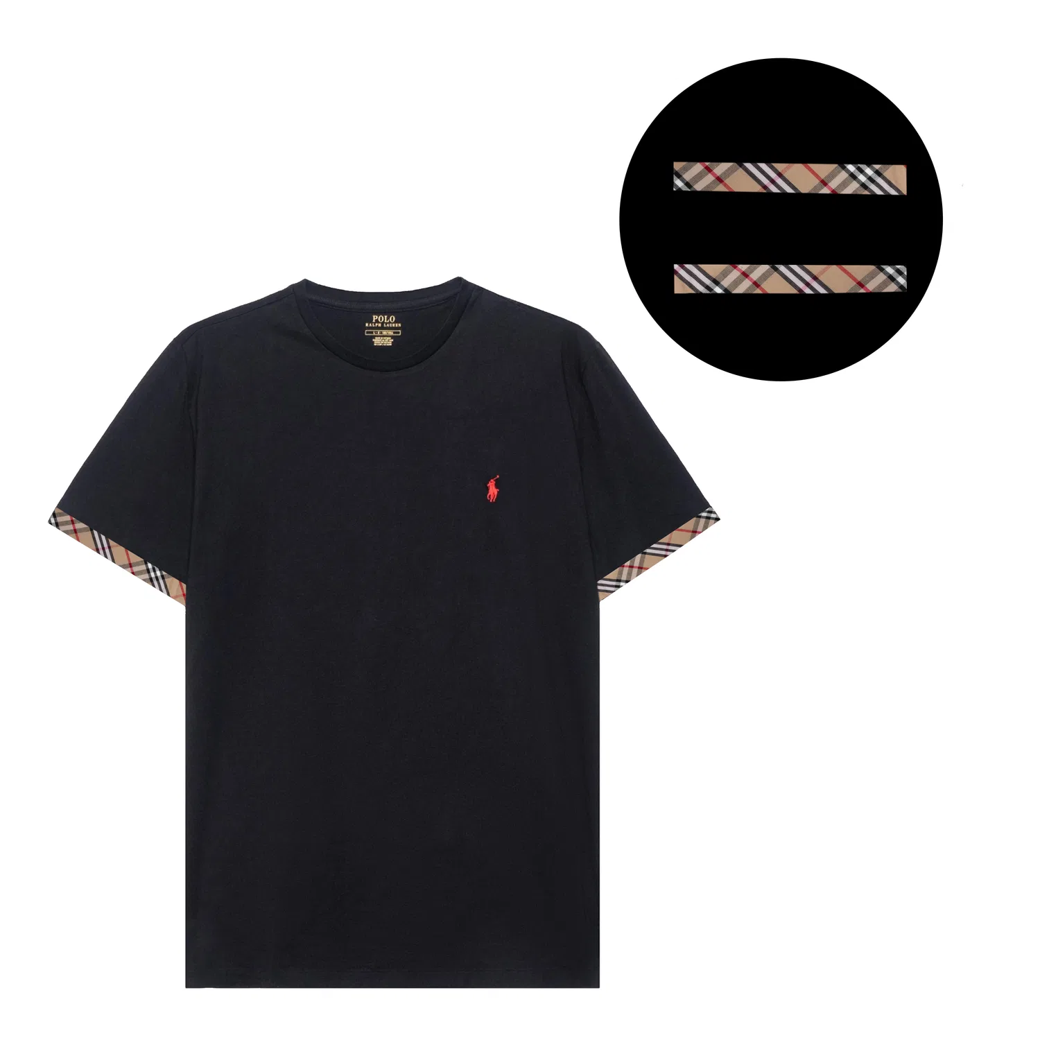 Футболка Polo Ralph Lauren Men's Black Crew Neck Moderate — фото 3