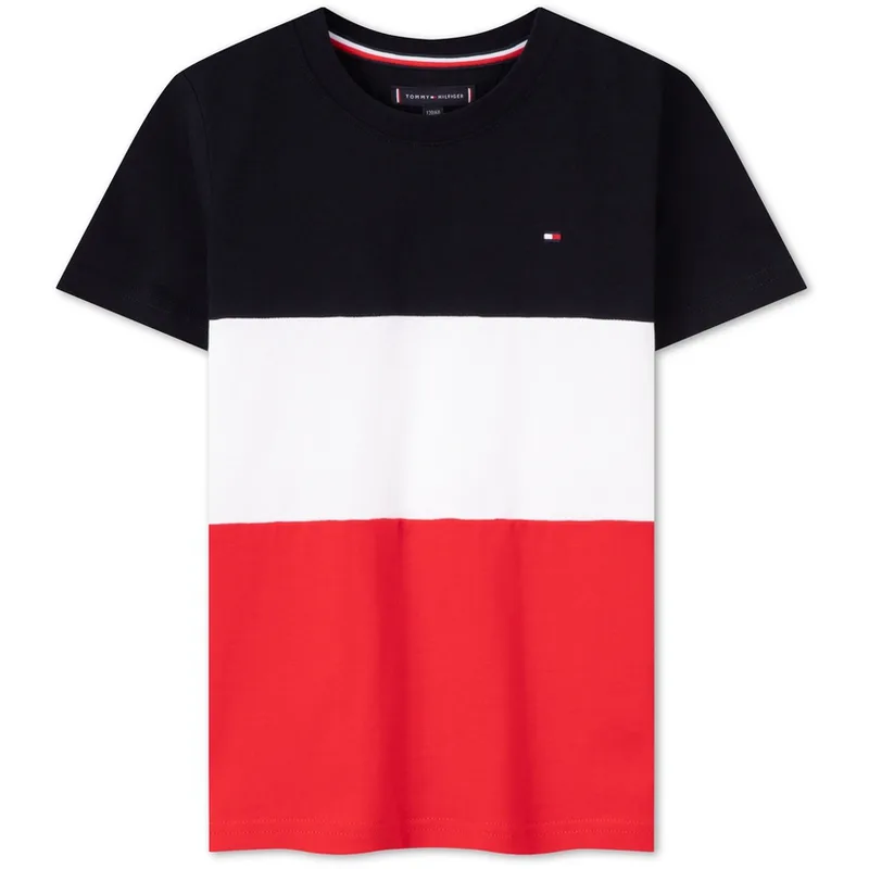 Tommy Hilfiger Повседневный спортивный костюм красный, черный, белый и разноцветный/темно-синий для детей — фото 3