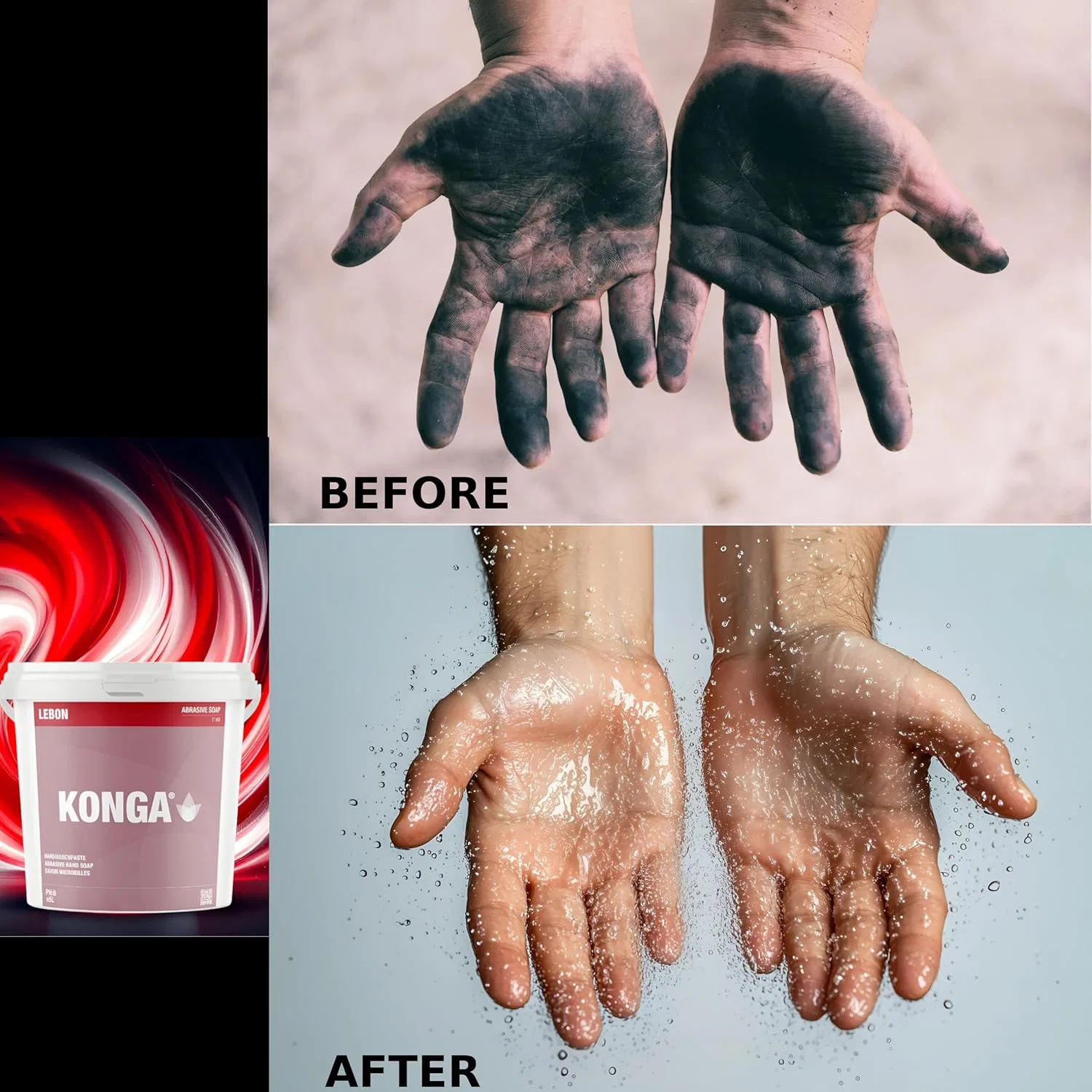 Мыло-паста Konga Sanding Soap для мытья рук, 1 л Konga — фото 4