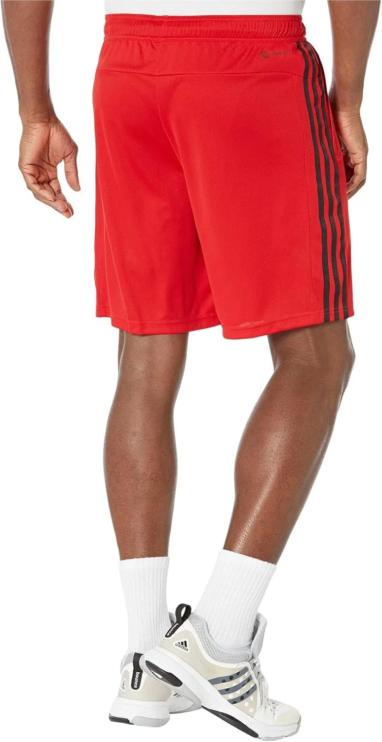 Мужские тренировочные шорты AEROREADY adidas, цвет Better Scarlet/Black — фото 3