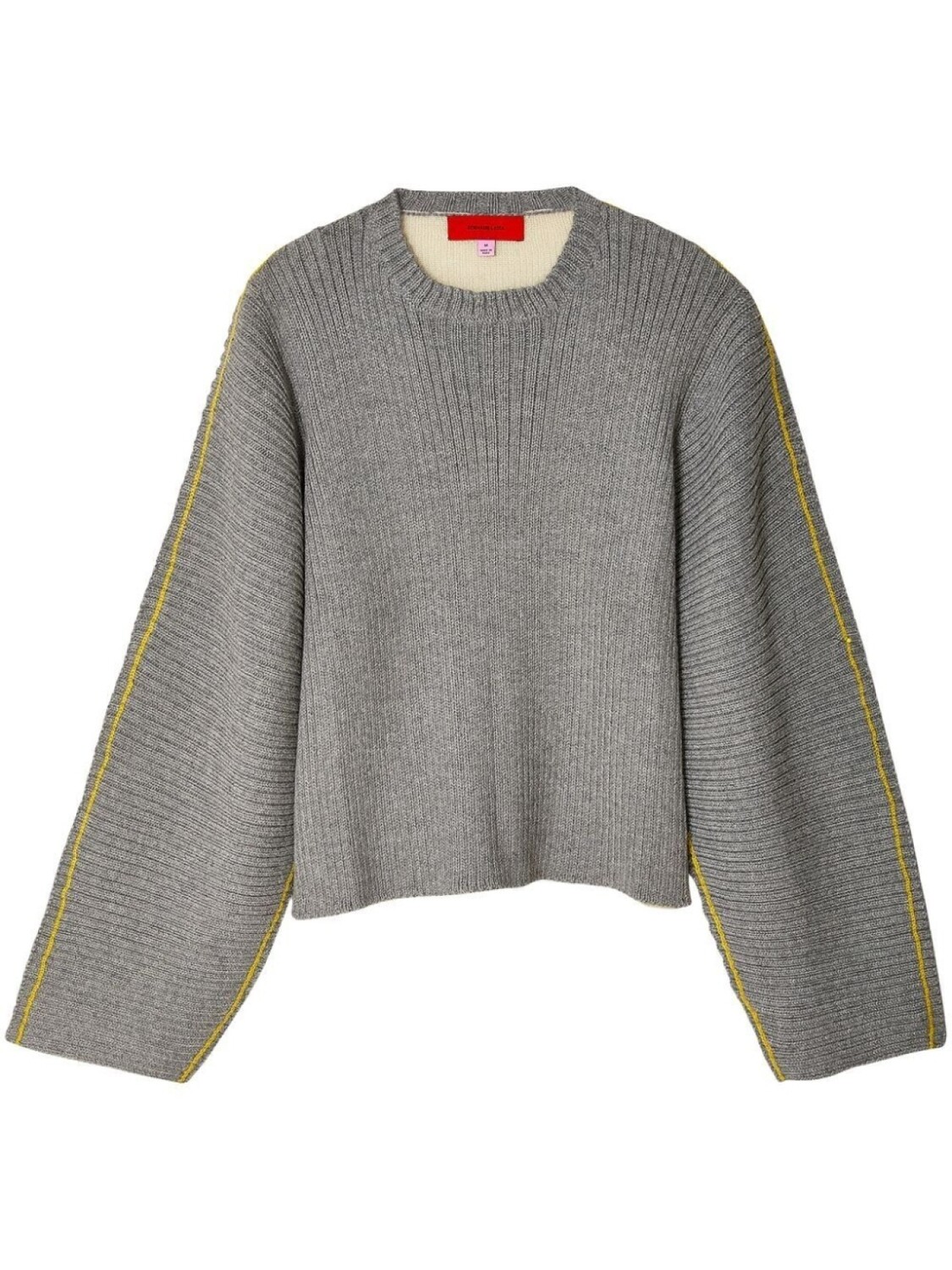 

Eckhaus Latta striped ribbed jumper, серый