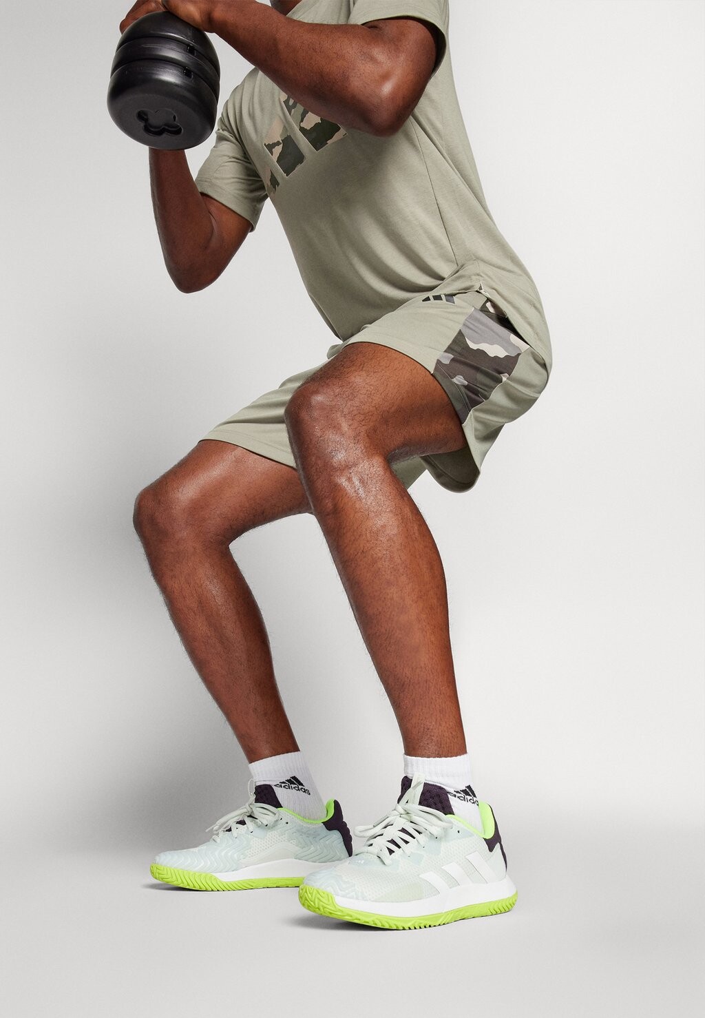 

Спортивные шорты Train Essentials Short adidas Performance, серебряная галька