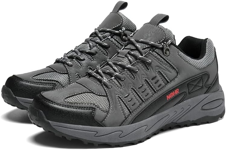 

Мужские кроссовки с круглым носком, дышащие, сетчатые, на шнуровке, для повседневного использования, бега и игр, с нескользящей и легкой подошвой Igzbibg, серый