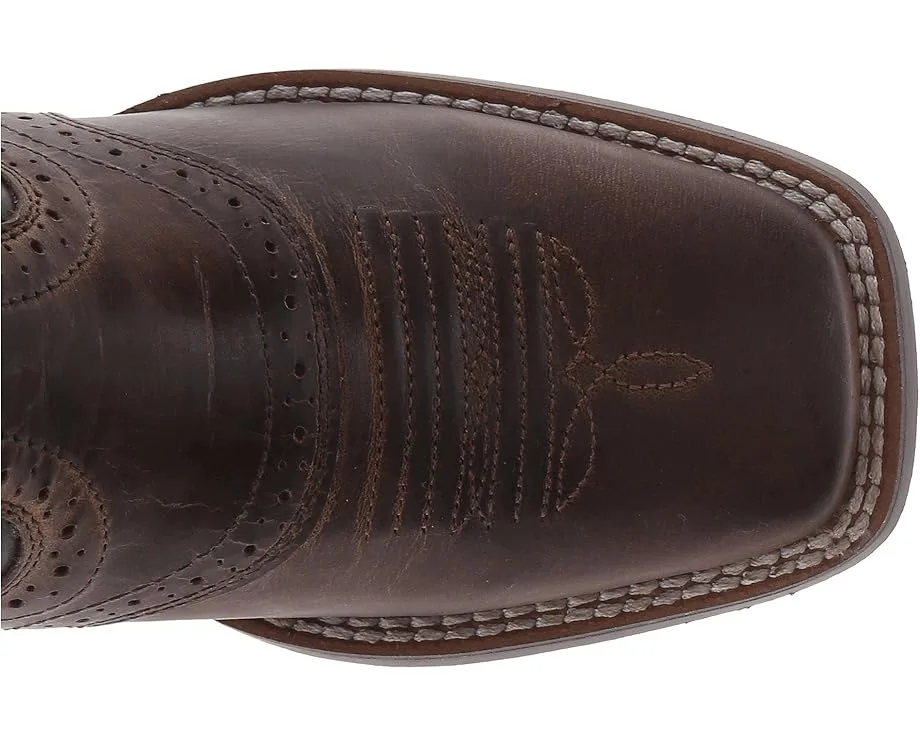 Ботинки Ariat Kids Roughstock Distressed (Toddler/Little Kid/Big Kid), Brown/Black — фото 2