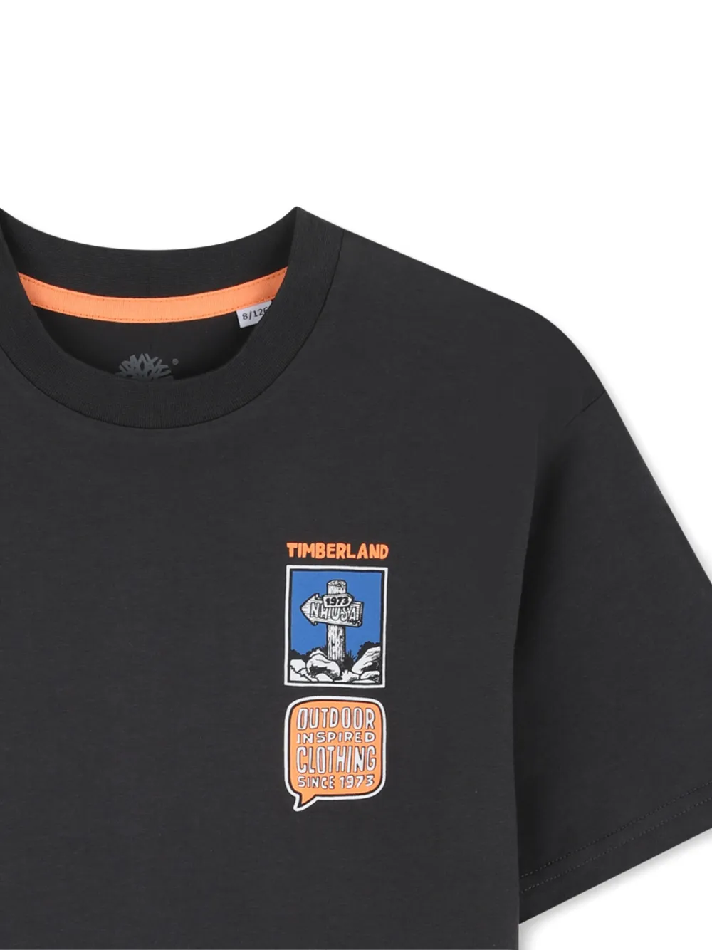 Футболка с графичным принтом Timberland Kids, черный — фото 3